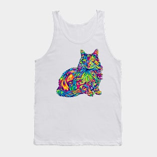 Psychedelic Cat Tank Top